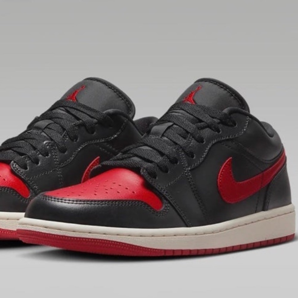 Women’s Air Jordan 1 Low Black Red